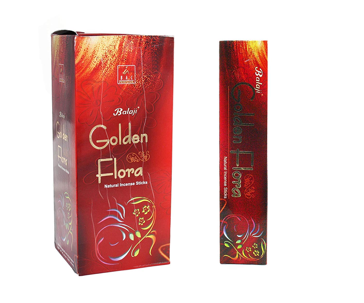 Balaji Golden Flora Natural Incense Sticks - Box of Twelve