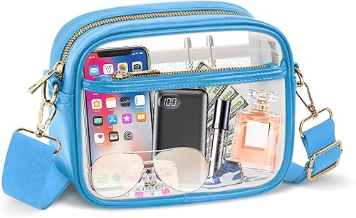 KETIEE Clear Crossbody Bag, Stadium Approved Clear Purse Bag for Concerts Sports Events Festivals KETIEE Clear Crossbody Bag, Stadium Approved Clear Purse Bag for Concerts Sports Events Festivals