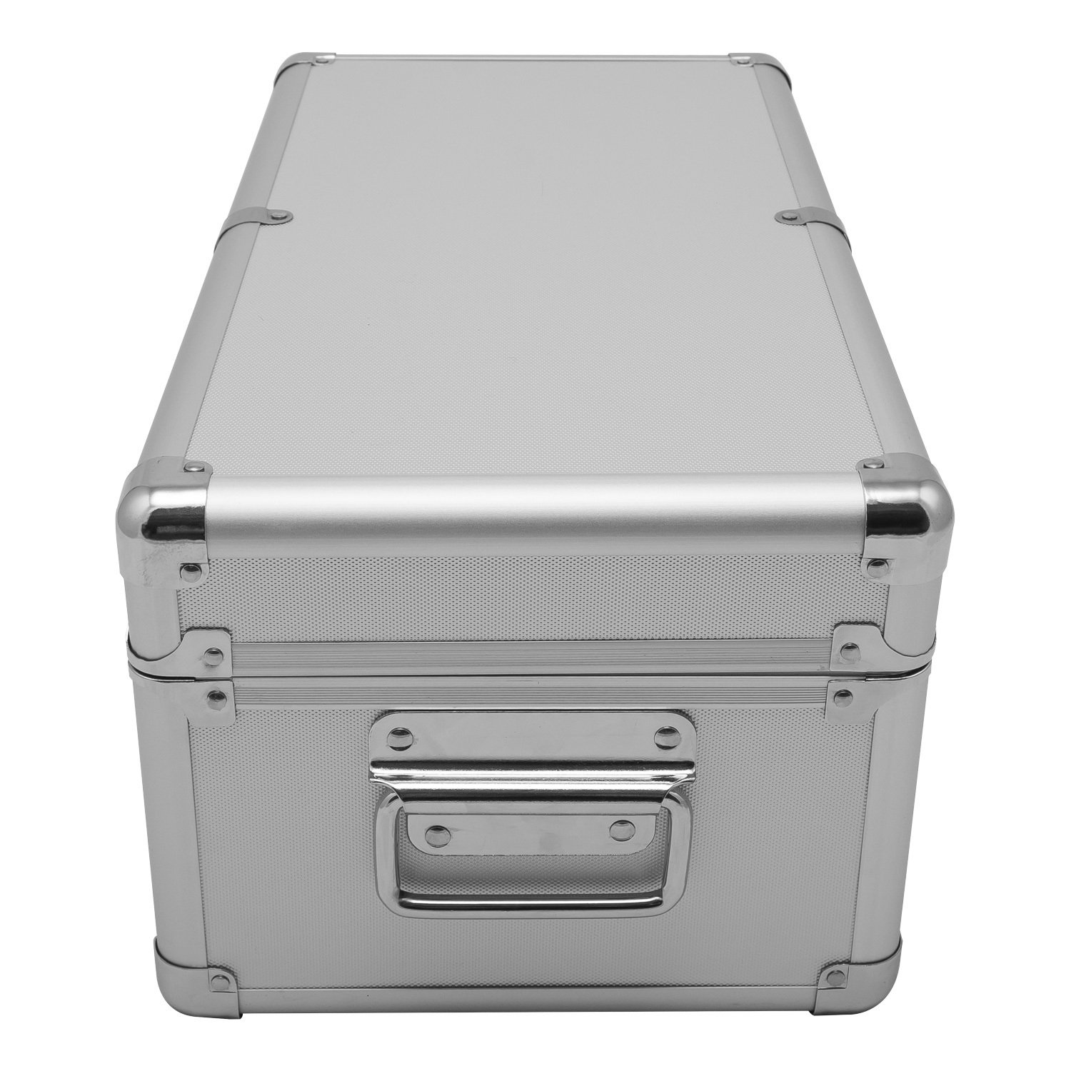 anndora Aluminium - Rahmenkoffer - Transport-Box - Koffer in Silber mit 19 Liter Fassungsvermögen - Werkzeugkiste abschließbar - 48 x 26,5 x 20 cm