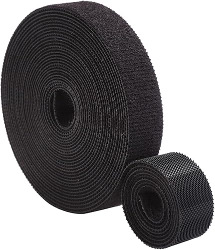 3/4 inch Reusable Cable Ties, Cut to Length, Self-Gripping Hook and Loop cinch strap Quick Wrap Cable Fastener Straps Adjustable Cord Ties Wire Ties for Home,Office and Data Centers, 5 yards