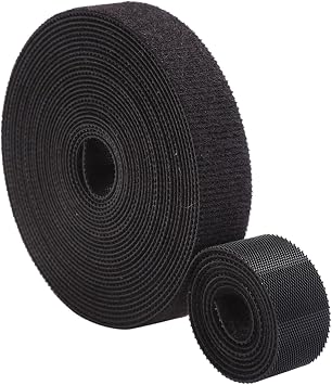 3/4 inch Reusable Cable Ties, Cut to Length, Self-Gripping Hook and Loop cinch strap Quick Wrap Cable Fastener Straps Adjustable Cord Ties Wire Ties for Home,Office and Data Centers, 5 yards