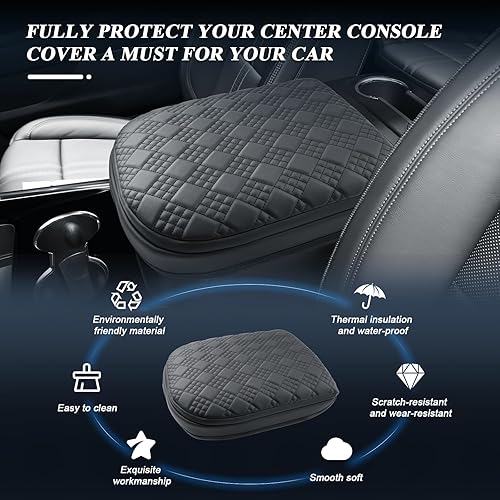 Vista 22 de BIBIBO Funda para consola central Chevy Trailblazer 2025 2026 para Chevy Trailblazer 2021-2023-2025 2026, funda de almohadilla para reposabrazos