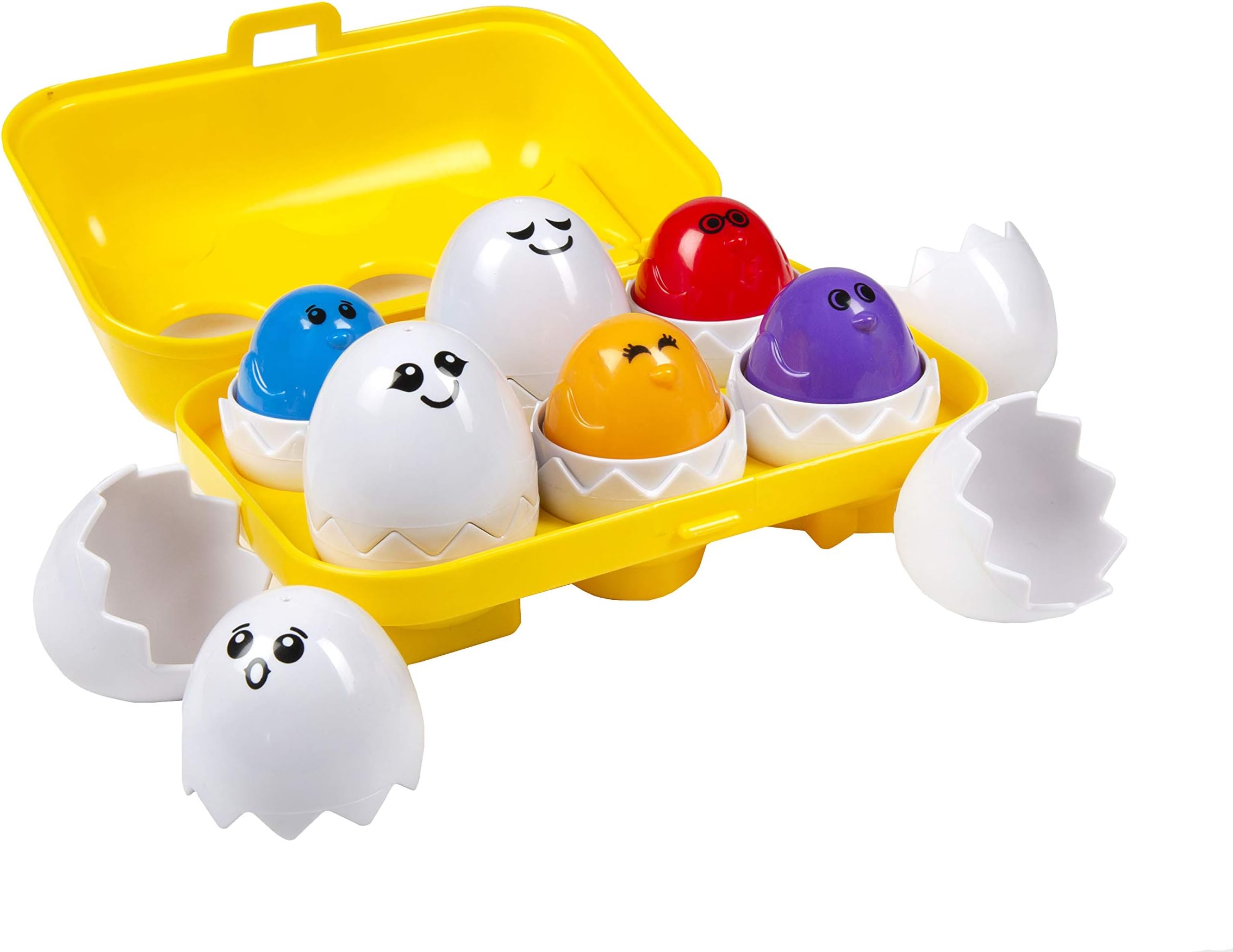 Peek N Peep Eggs - Mentally Stimulating Sorting & Stacking Toy for Ages 1 and Up - A Fun Way to Build Hand-Eye Coordinaton!