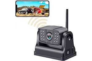 Wireless Backup Camera Magnetic WiFi - Easy Hitch for Trailer Truck HD 1080P