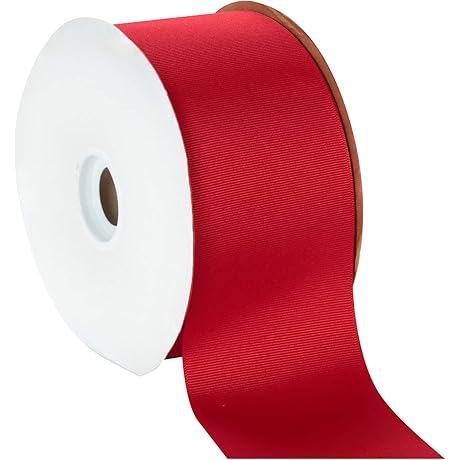 Berwick Offray 3-Inch Wide Grosgrain Ribbon in Vibrant Red