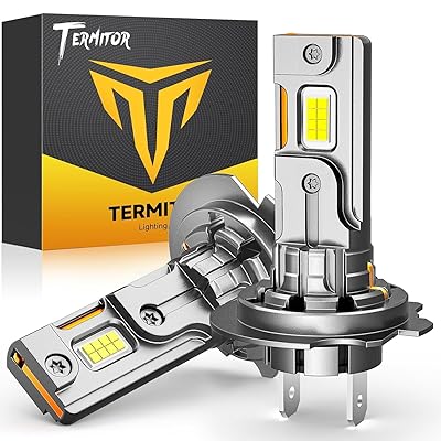 H7/H7LL Bulbs, 30,000LM Brightness 6500K Cool White, No Adapter Required 1:1 Mini Size H7 Fog Light Bulb, Plug and Play, Pack of 2