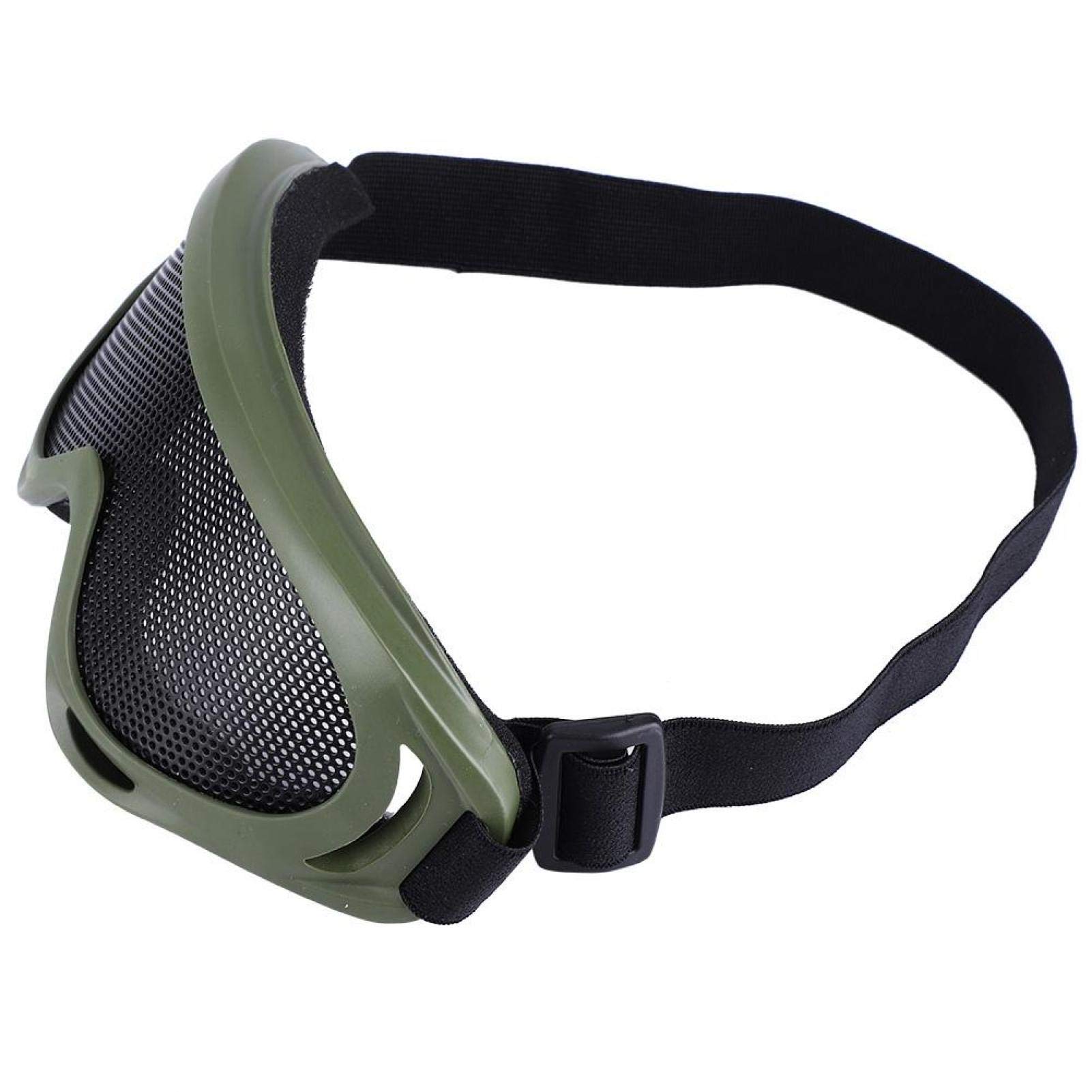 Gafa Malla Resistente de Material, Oculos para Airsoft Aire Libre Protección Esquí Moto Prueba Viento Táctica Diario MontañIsmo Metálica Protectora Ocular Táctico Caza Arena Ojo Reemplazo Paintball