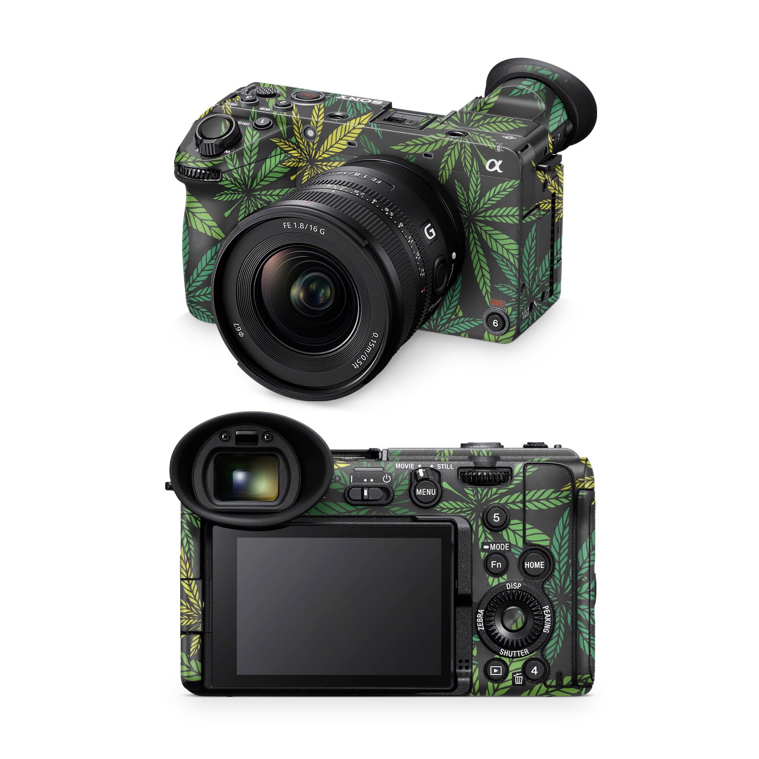Camera Skin Compatible with Sony FX2 Digital Camera (2025) - Cannabis Culture - Premium 3M Vinyl Protective Wrap Decal Cover - Easy to Apply | Crafted in the USA by MightySkins