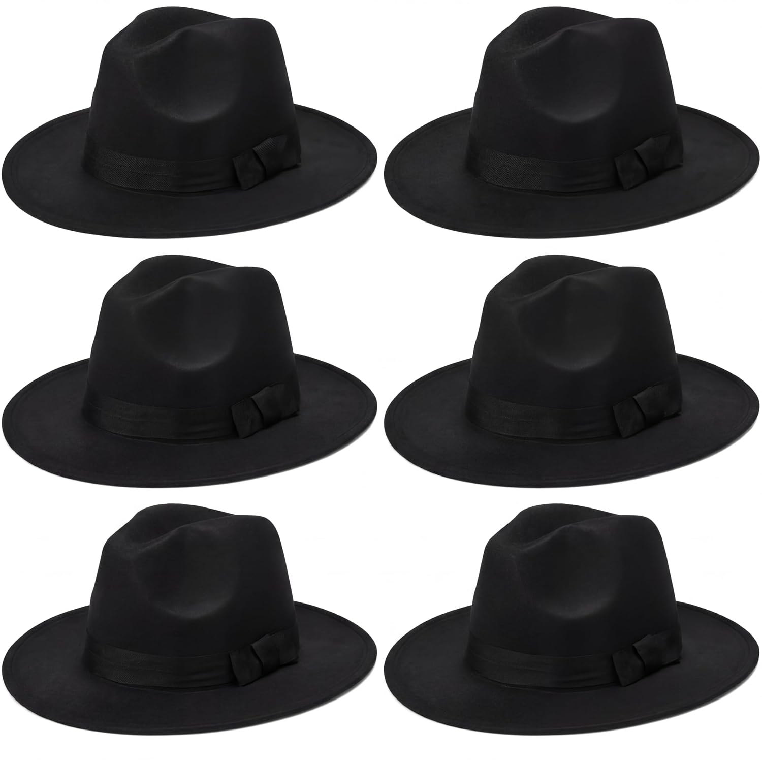 SATINIOR 6 Pcs Gangster Hat Fedora Hats for Roaring 20s Costume Party Accessories Dress Up Magician Steampunk Hat for Men ... - Review, Price and Buying Guide