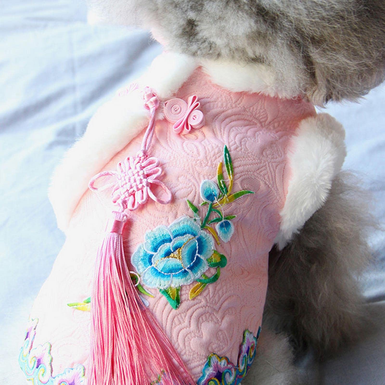Vestiti Cani Cagnolo Inverno Vestiti Caldo Cappotto per Cani Costume da Cucciolo di Animali Domestici Floreali per Cagnolini Costume