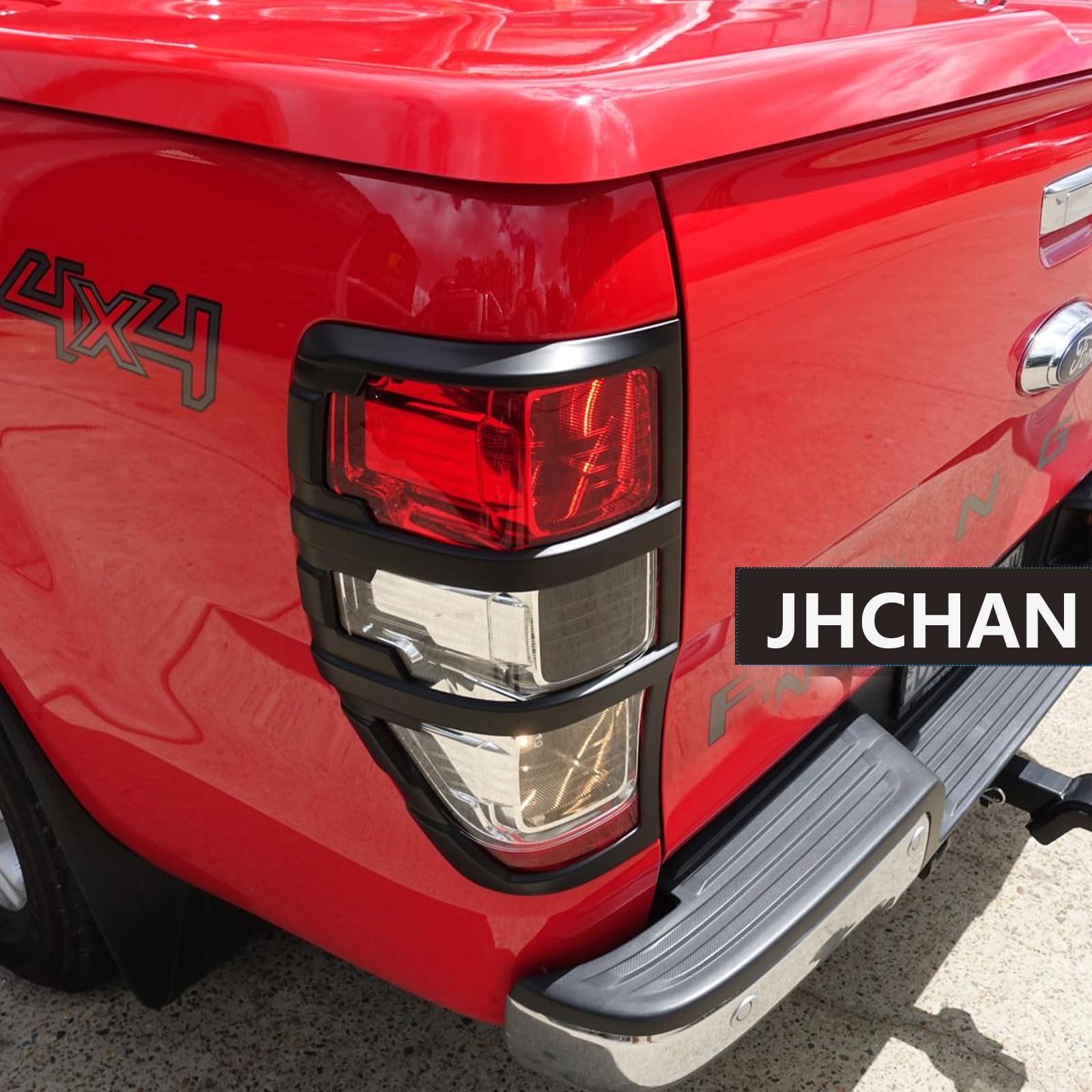 Protector de luz para accesorios Ford Ranger, Wildtrak Raptor Thunder 2015-2022 XL XLT Limited Stormtrak Wolftrak T7 T8 protector de luz trasera delantera y trasera, 4 unidades