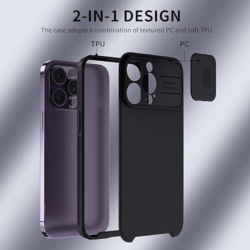Miniatura 8 de Hitaoyou Funda para iPhone 13 Pro con funda para cámara, funda magnética para iPhone 13 Pro de 6.1 pulgadas compatible con cargador Magsafe, funda