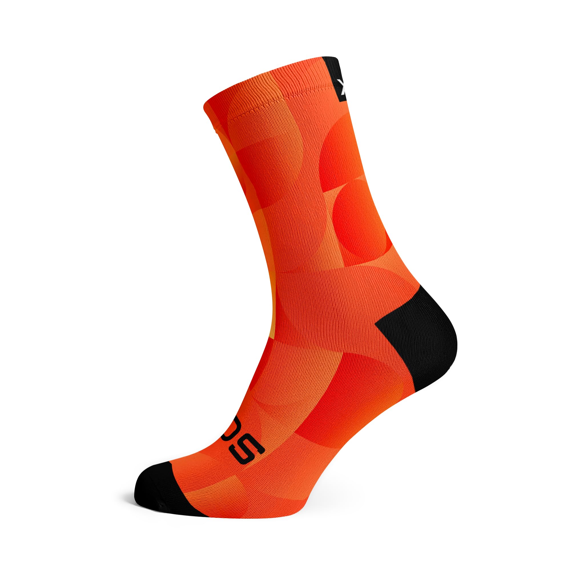 Sox Footwear Solid Orange Crew Socks, orange, 38-42