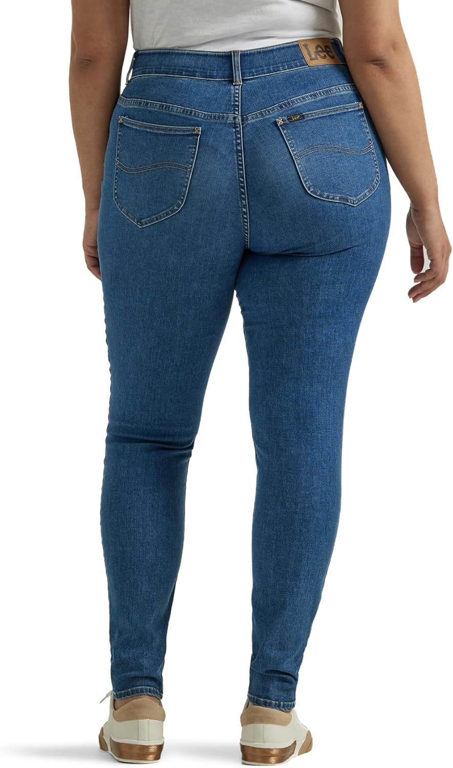 Lee Womens Plus Size Ultra Lux Comfort with Flex Motion Skinny Leg Jean with Ever Fit - Image 3