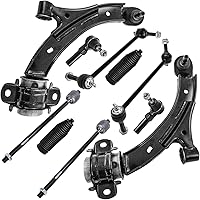 Vista 228 de Detroit Axle - Kit de suspensión delantera RWD de 10 piezas para Chevy GMC Silverado Sierra 1500 1999-2006, 2 brazos de control superior, 2 rótulas