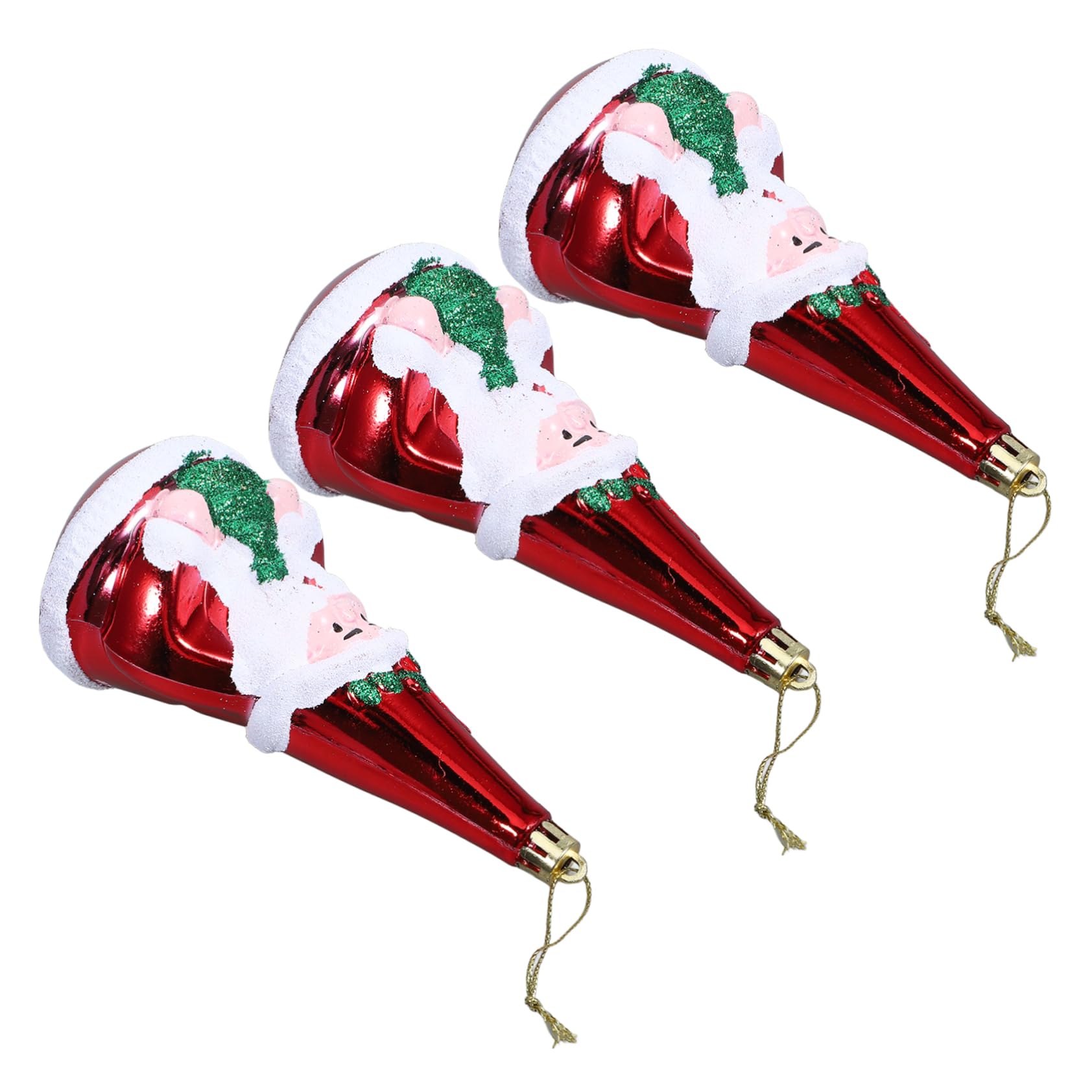 IMIKEYA 15 STK Christbaumschmuck Weihnachtsbaumschmuck zum Aufhängen Weihnachtsbaumschmuck für Kinder Weihnachtsbaum hängen Weihnachtsmann-Anhänger Charms anhänger Weihnachtsbedarf Plastik