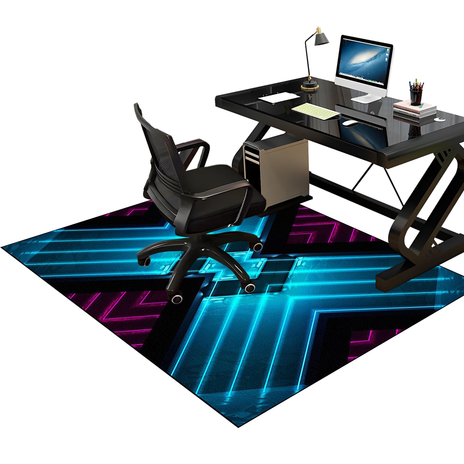 60 x 90 cm Office Chair Mat for Carpeted Rectangular Carpet Protector Chair Mat Gaming Chair Mat for carpet floors Hard-Floor Chair Mats Chair Rolling Mat Desk Chair Mat Carpet Floor Protection