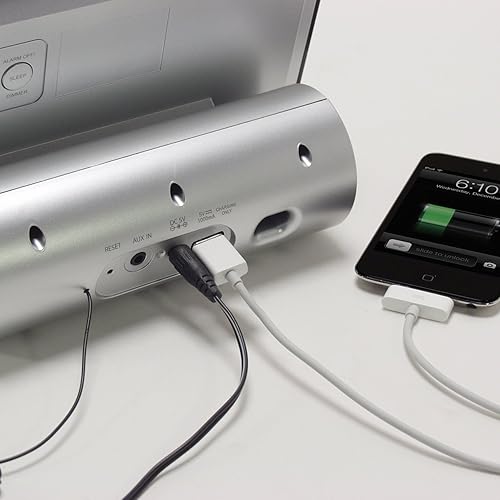 Miniatura 4 de Jensen JiLS-525iB Bluetooth Docking Sistema de música digital para dispositivos de conector Lightning