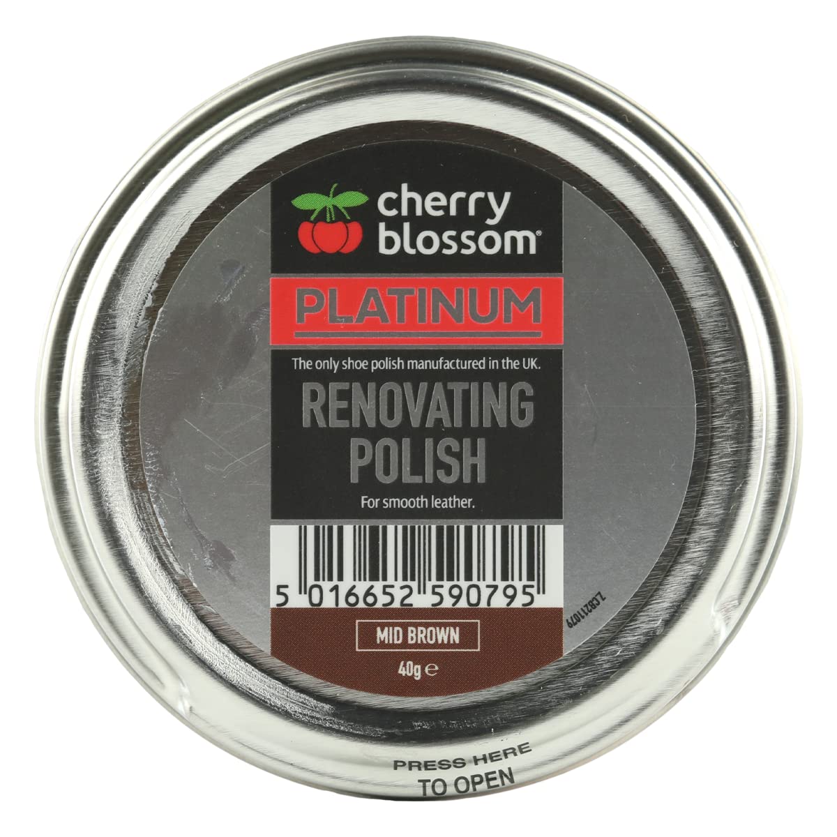 Renovating Polish | Mid Brown | 40g | A shoe polish formulated to restore the appearance of fading brown leather footwear