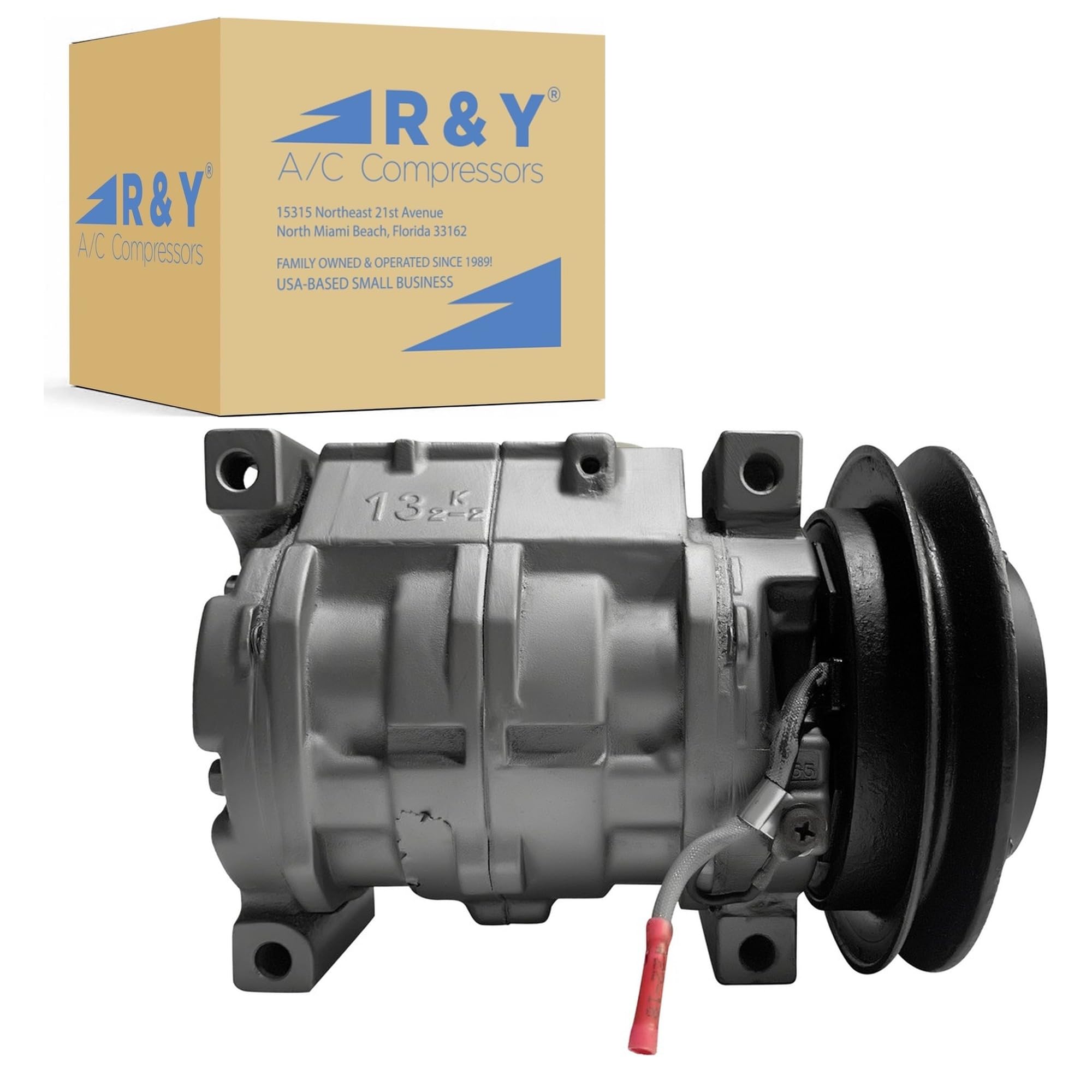RYC Sprężarka AC i sprzęgło klimatyzacyjne AD-0844-02 pasuje do Hino 268 7,7L 2011, 2012, 2013, 2014, 2015, 2016, 2017, 2018, 2019