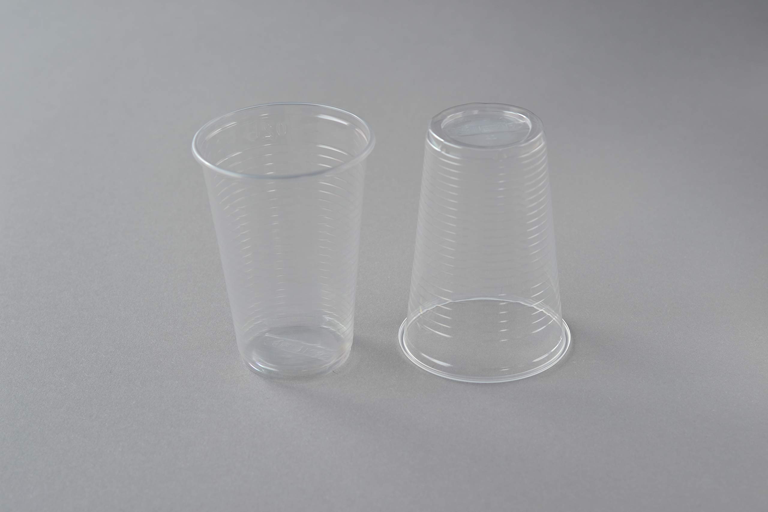 3000 Stück Trinkbecher, 0,2l transparent Einweg Becher Plastikbecher Ausschankbecher Kunststoffbecher Kaltgetränkebecher
