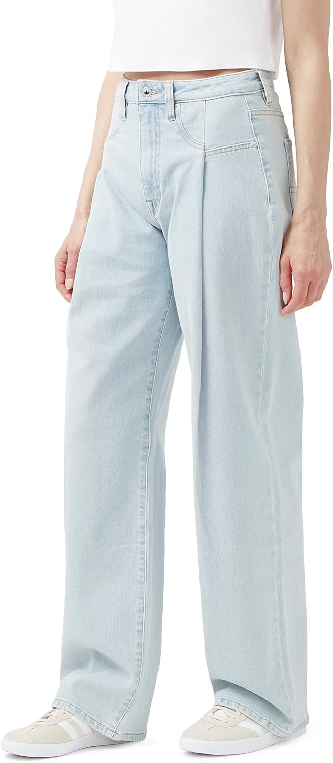 Buffalo David Bitton Women's Super High Rise Loose Straight Jennifer