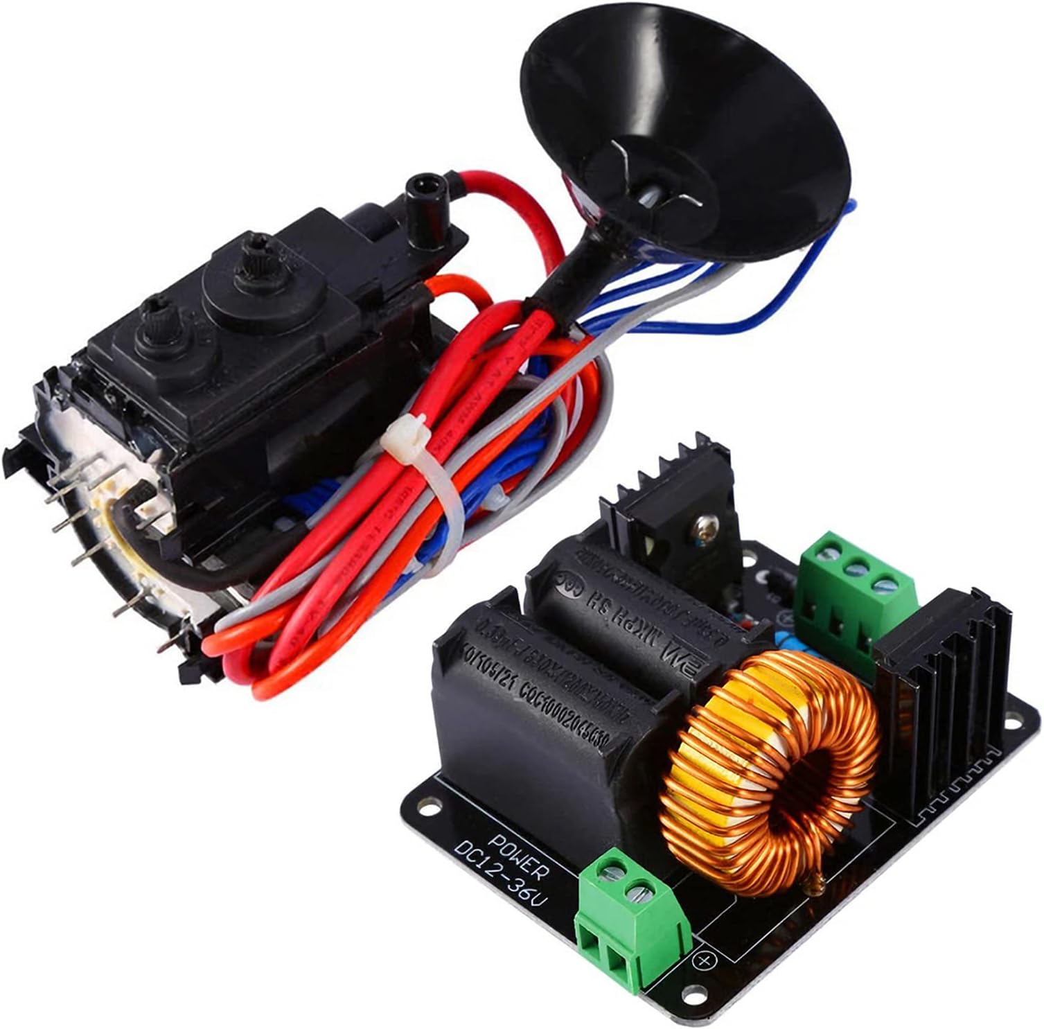 Qingyuan DC12-24V ZVS Coil Driver d Flyba Driver Module with Ignition Coil High Voltage DC Power ply Repla ent for Tesla