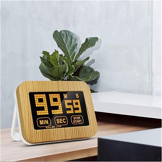 Kitchen Timer， Digital Countdown - Count Up Down Cooking Timer with Back Loud Alarm Directly Input Hours Minutes and Seconds