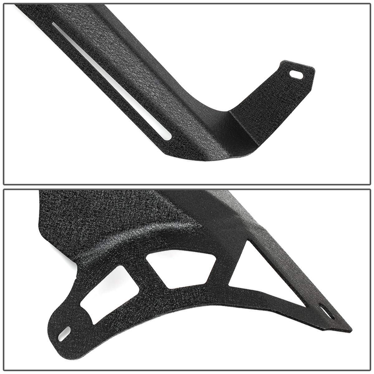 Auto Dynasty 52 Inches Windshield LED Light Bar Steel Mounting Brackets Compatible with Jeep Wrangler JL 18-20