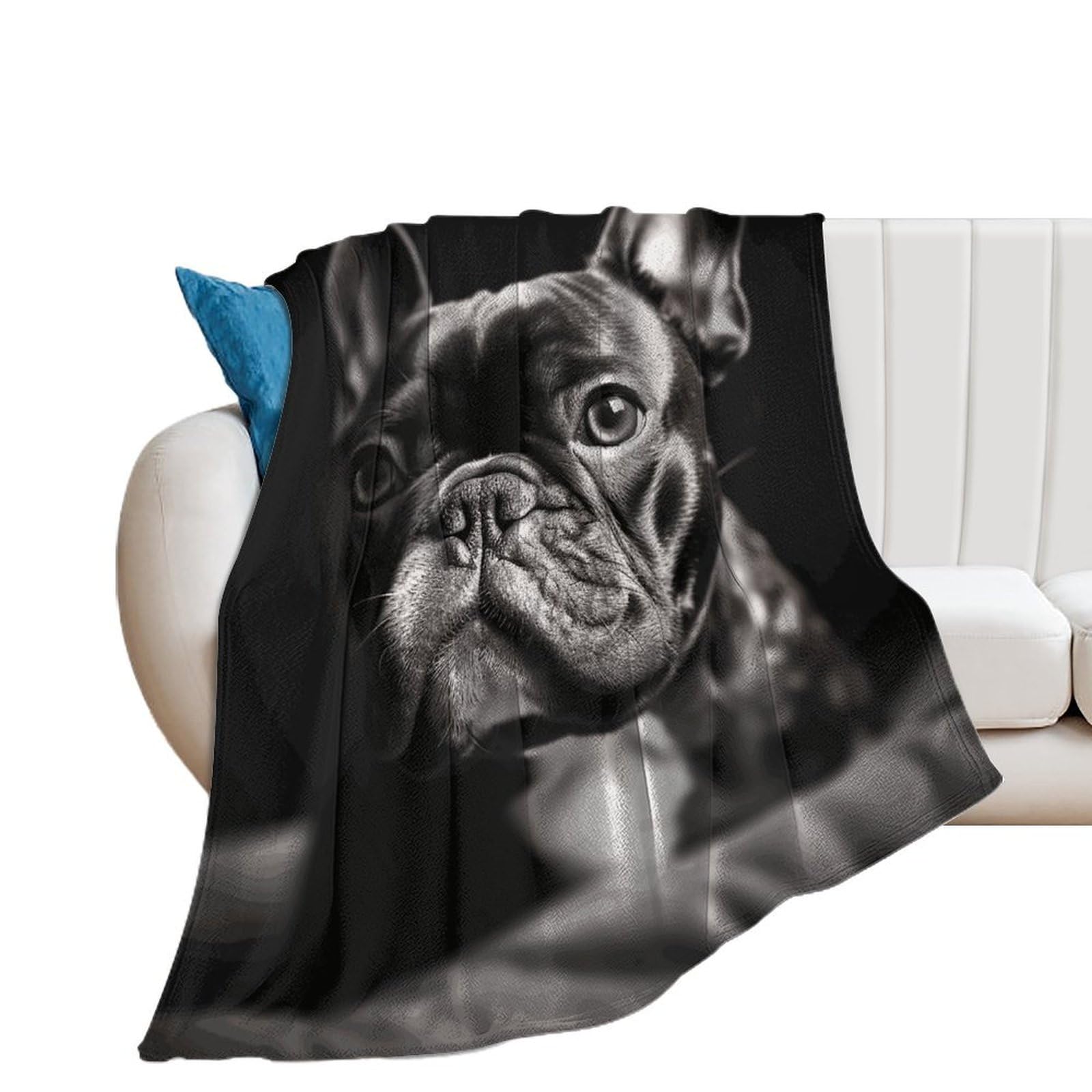 Couverture voyage bouledogue français en cadeau idéal pour les passionnés de chiens