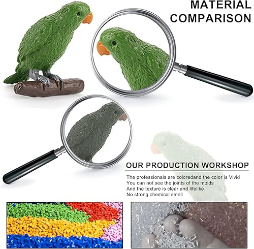 Miniatura 7 de VonkoTuo Juego de juguetes de granja, 14 piezas, figuras de animales de granja, cerdo, caballo, granero, tractor, juguetes, decoración de pasteles,