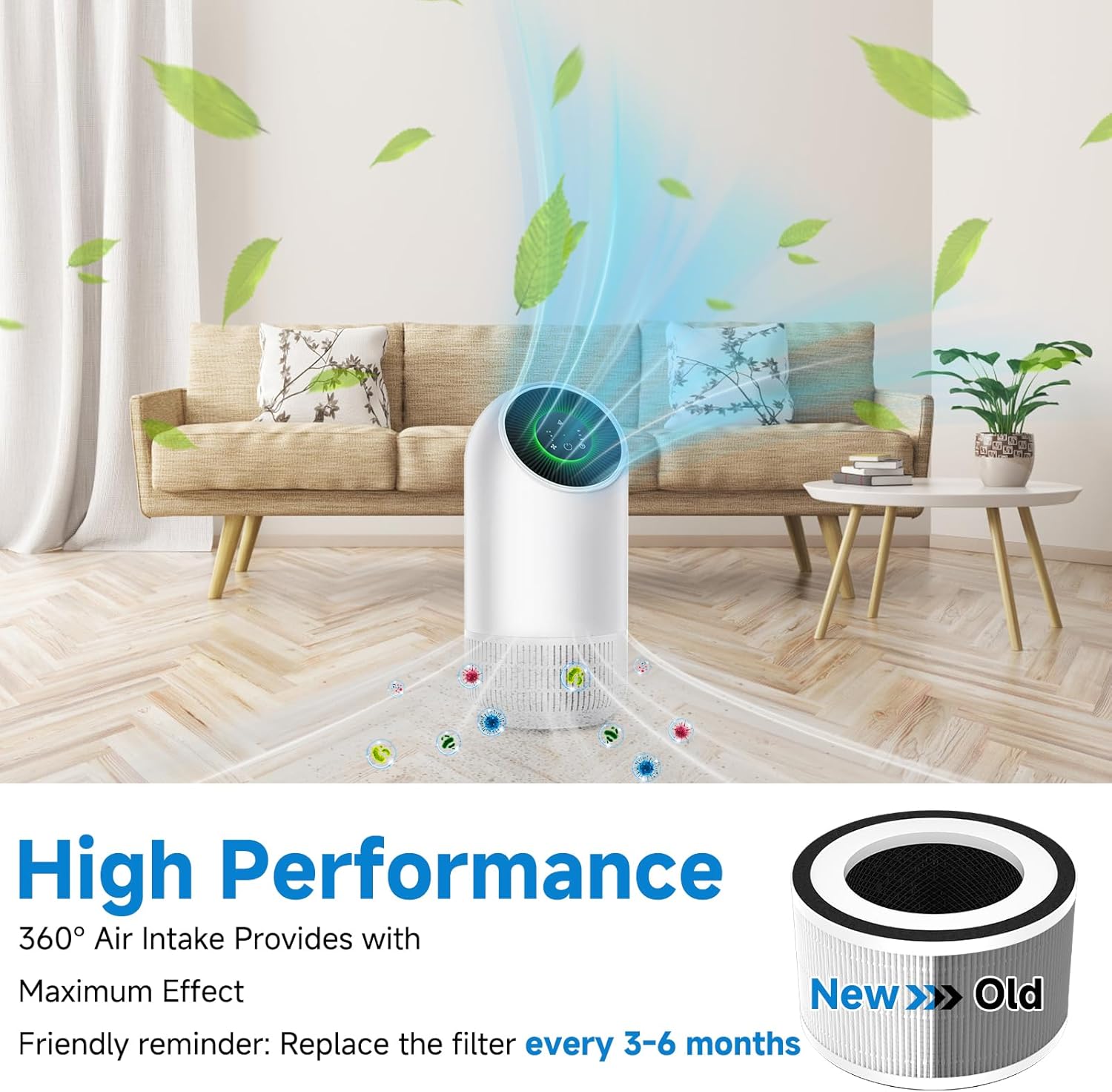 2-Pack True Replacement Filter Compatible with Afloia Fillo/Halo/Mook-a Allo, 3-in-1 High Efficiency True Filter for Fillo Filter - Image 5