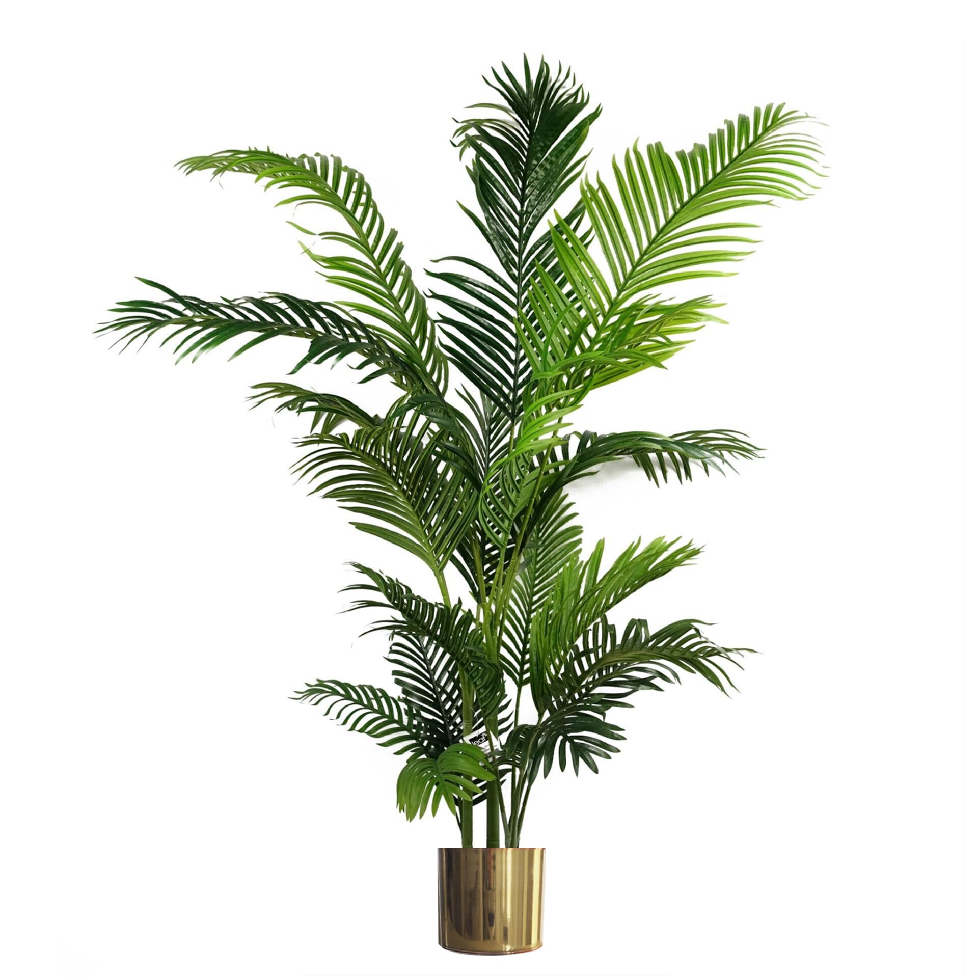 Blue Pirate Gold Artificial Palm Tree Extra Large - Huge 180Cm 6Ft Metal Planter