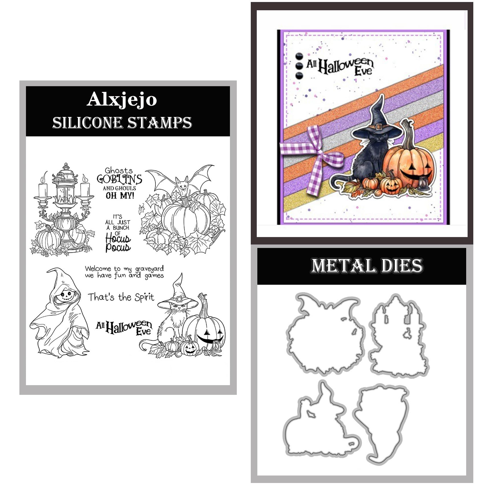 Alxjejo Cutting Dies and Stamps Set 2024-2025-2026,Stamps and die for Card Making for DIY Birthdays, Thanksgiving Day, Valentine's Day, Scrapbooking, Art Craft, Festivals Greeting Card Album