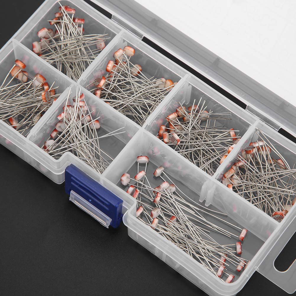 KIMISS Kit Fotoresistenza 175 Pezzi - GL5506 GL5516 GL5526 GL5528 GL5537 GL5539 GL5549 per Progetti di Elettronica Fai Te