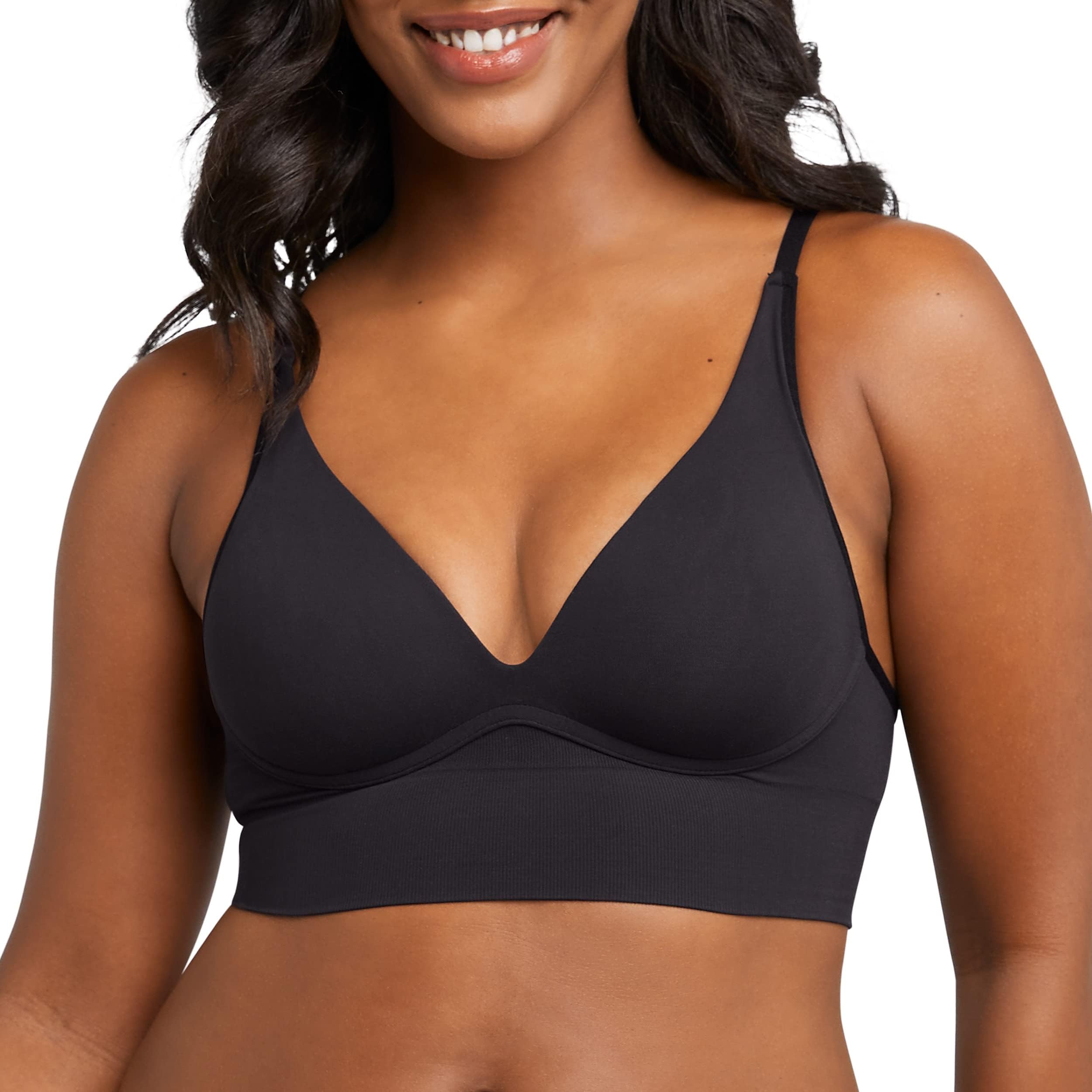 Women's M Seamless Lift Bralette, Longline Wireless Bras, Convertible Tank-Style Bralette Bra (Pack of 1)