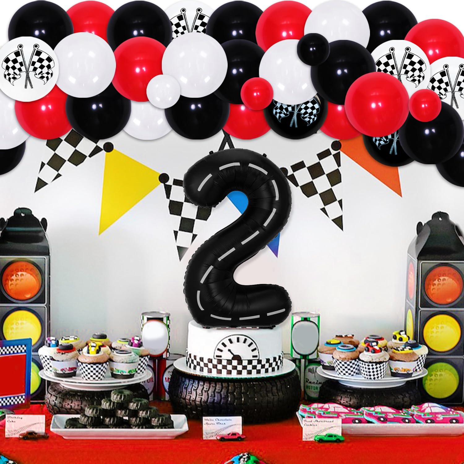 Amazon.com: Two Fast Two Curious Birthday Decorations Boy, Racing