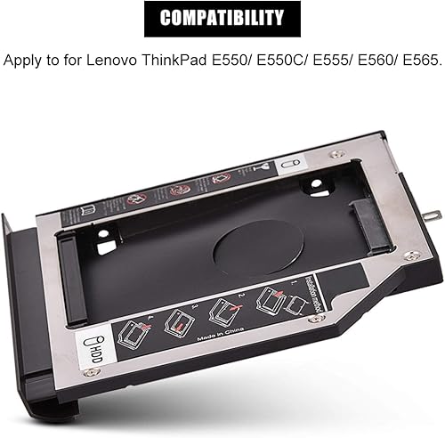 Miniatura 3 de Disco Duro Óptico Bay Caddy HDD SSD Recinto Disco Duro DVD Adaptador para Portátil