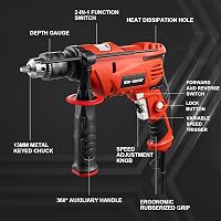 ENVENTOR 900W Ütvefúró, 2 az 1-ben Elektromos Fúró 36 Tartozékkal, 0-3000 RPM, 360° Forgatható Fogantyú, 13mm Tokmány, Betonhoz, Fémhez és F 2
