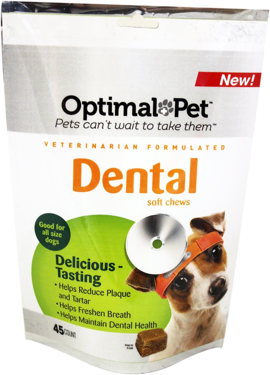 Optimal Pet Dog Dental Health Soft Chews, 4.5-Ounce