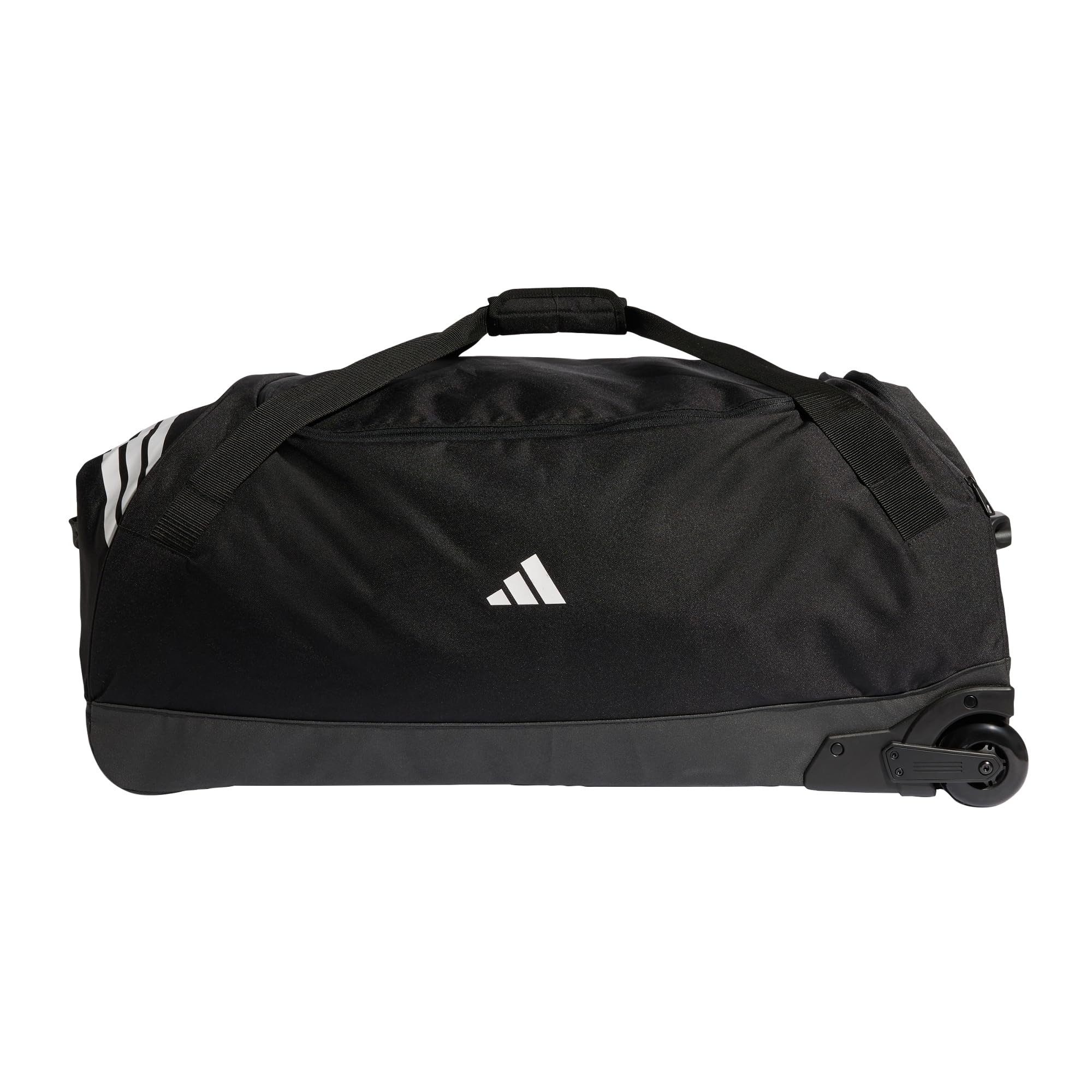 adidas Unisex Tiro Trolley Team Bag with Wheels Extra Large Carrier Bag Case, Black/White, One Size