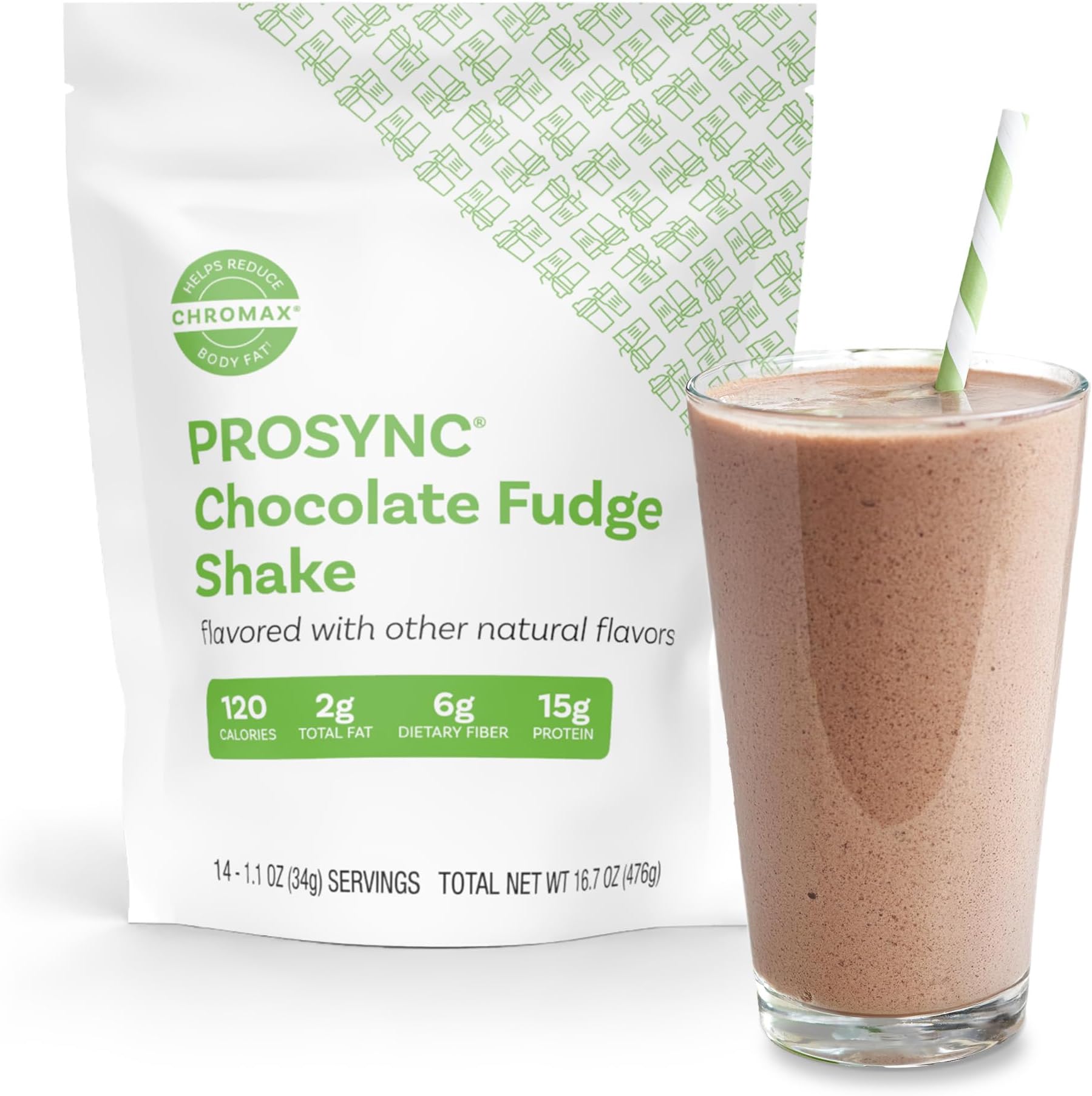 ProSync Chocolate Meal Replacement Protein Shake Mix - 14 Servings