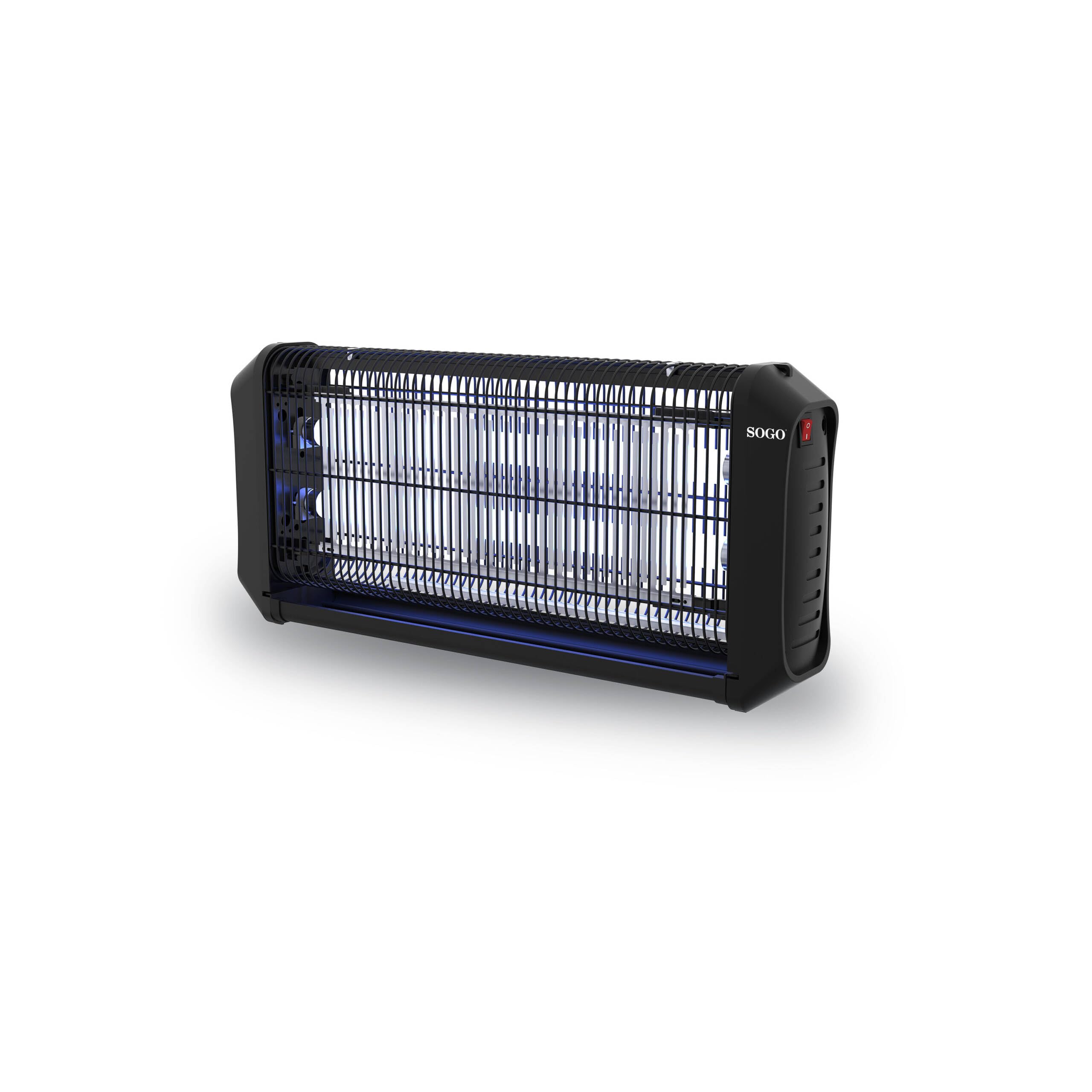 Mata Insectos Eléctrico 2x20W – Lámpara LED Antimosquitos Profesional hasta 150m², Eliminador de Moscas y Mosquitos sin Químicos, Bandeja Extraíble, Uso Interior