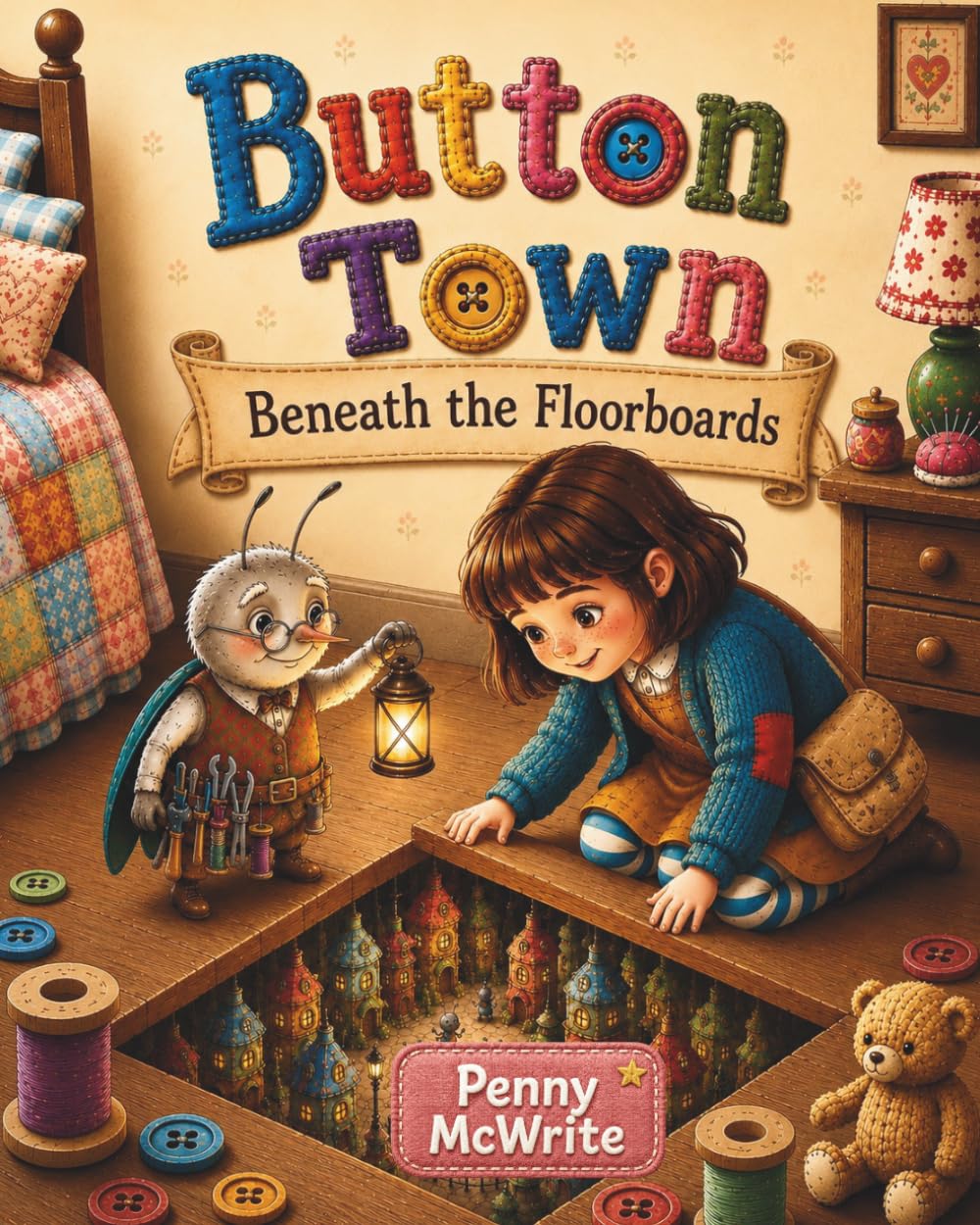 Button Town Beneath the Floorboards: A Cozy Fantasy Tale of Lost Buttons and Forgotten Memories