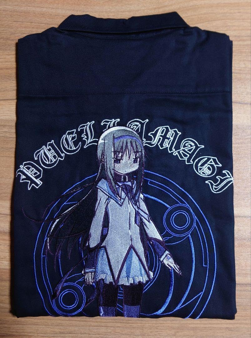 魔法少女まどかマギカ 暁美ほむら 刺繍ワークシャツ XLサイズ コスパ