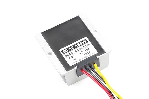 Miniatura 4 de Convertidor de impulso impermeable de 24 V, 36 V, 48 V, 60 V (20-72 V) a 12 V DC-CC, módulo regulador de voltaje descendente automático, voltaje de