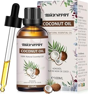 MIGCAPUT Coconut Essential Oil 100ML, 100% Natural Aromatherapy Fragrance Oils, Premium Fruit Fragrance Oil Aromatic Oil for Diffuser, SPA, Massage, Handmade Soap, Handmade Candle Making