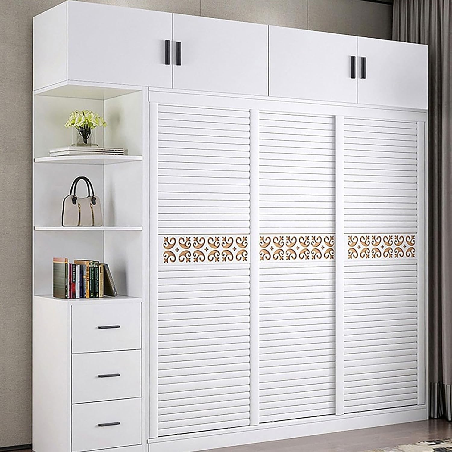 Griffstücke Küchenschrank Griff Küchenmöbel Metall Schwarz Bügelgriff mit 32mm Lochabstand 2er Set, Matte Black, Hole Centers：768mm/30.2in