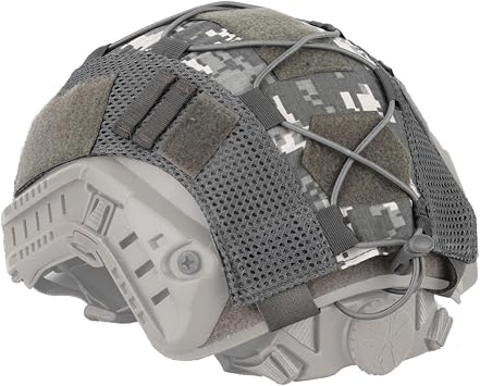 SURD Helmet Cover AT CP ACU FL A BCP FG DD DW Helmet Protection Camouflage Helmet Cover Fast PJ Type Waterproof Military Fan Helmet Accessories Cycling Shooting Sports Headwear Airsoft Multicam Camo