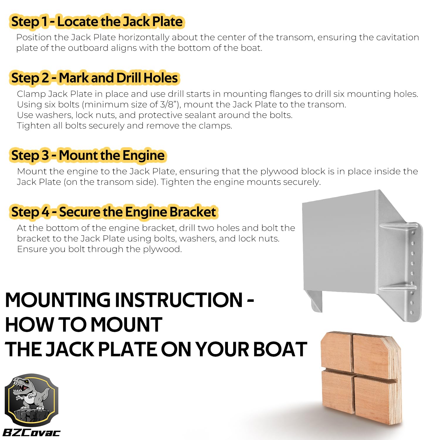 Amazon | MJ-1-DP ミニジャックプレート 4インチセットバック付き 最大